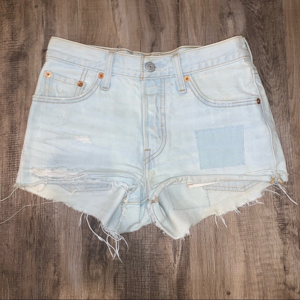 501 Original Shorts - Light wash